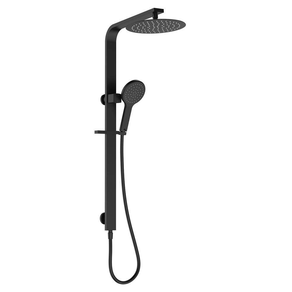 Fienza Kaya Deluxe Twin Shower Matte Black 455119B