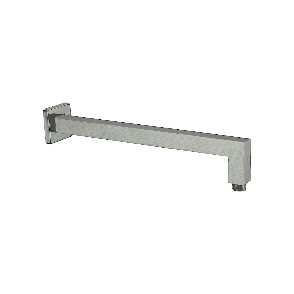 Nero Square Shower Arm Gun Metal NR501GM