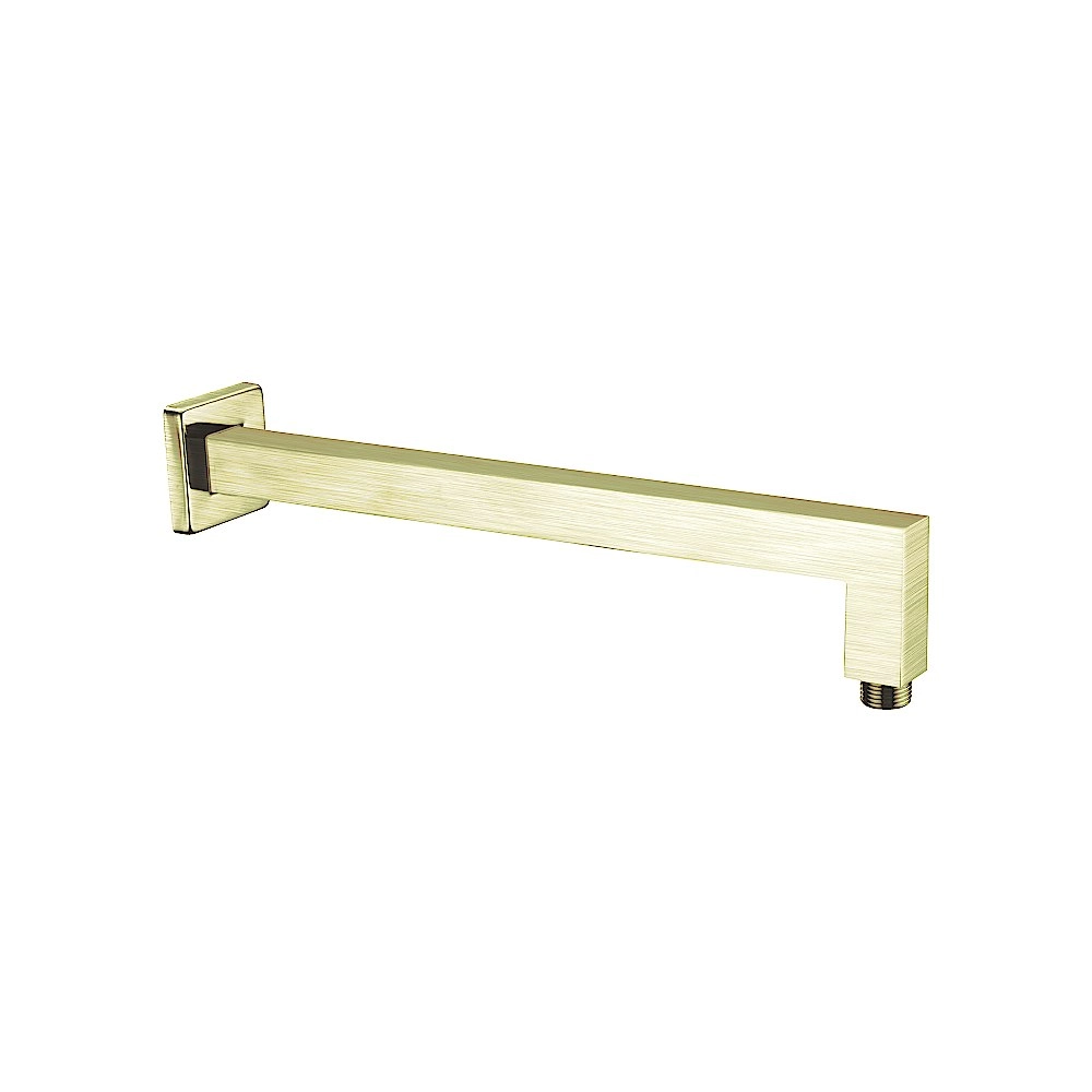 Nero Square Shower Arm Brushed Gold NR501BG