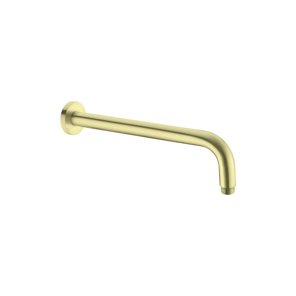 Nero Round Shower Arm 330mm Brushed Gold NR502BG