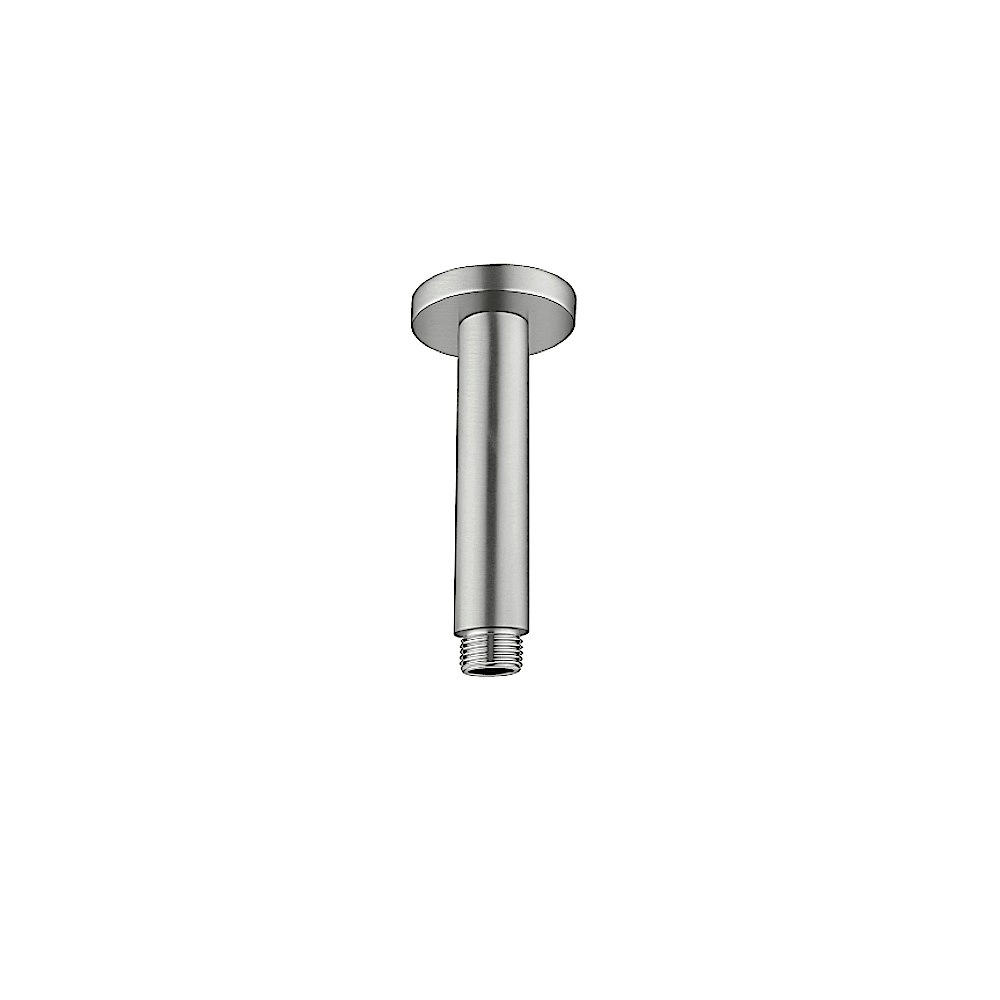 Nero Round Ceiling Arm 100mm Brushed Nickel NR503100BN