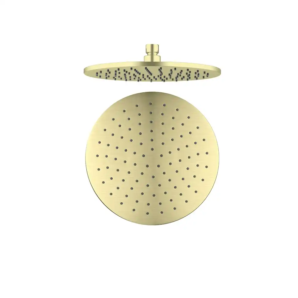 Nero 250mm Round Shower Head Brushed Gold NRROA1001BG