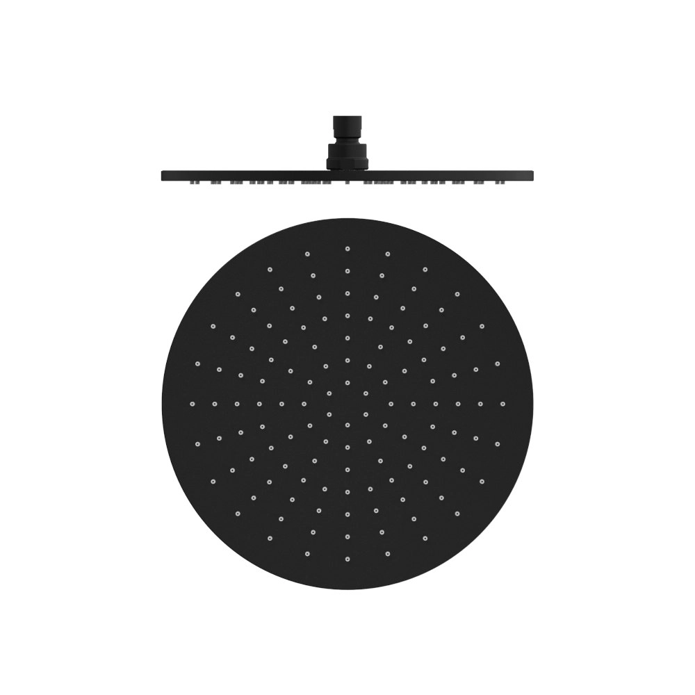 Nero 300mm Round Shower Head Matte Black NRROA1202MB