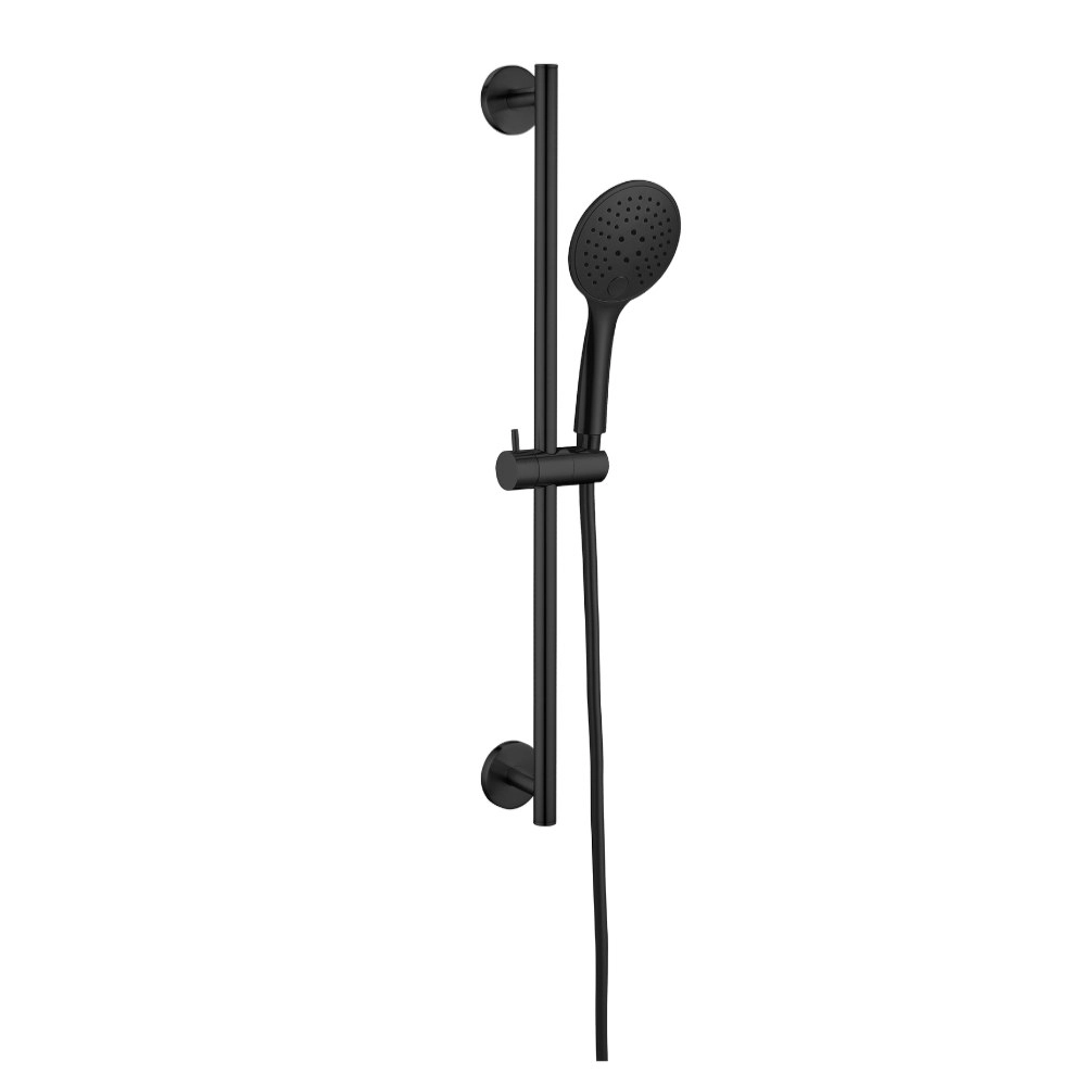 Nero Dolce Rain Shower Rail With Push Button Shower Matte Black NR310MB