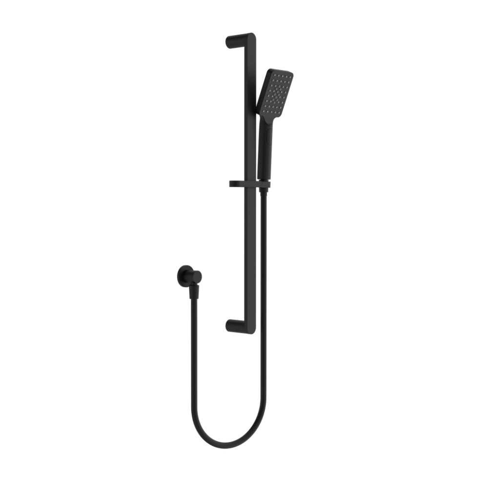 Nero Bianca Shower Rail Matte Black NR30803MB