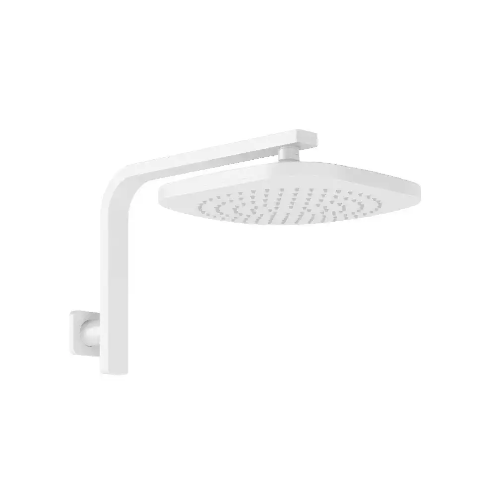 Phoenix Nuage High - Rise Shower Arm & Rose Matte White 129-5300-80