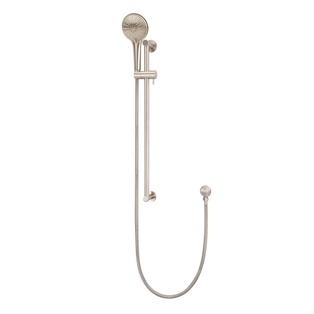 Meir Round Hand Shower on Rail Column Champagne MZ0402-CH