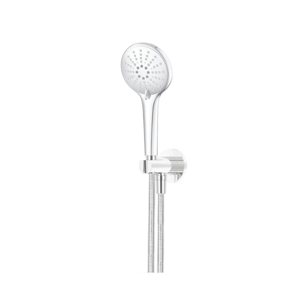 Meir Round Hand Shower on Fixed Bracket Chrome MZ08-C