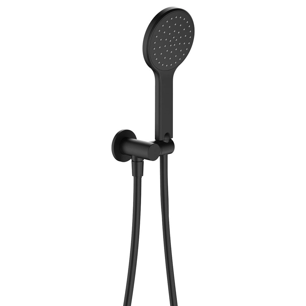 Fienza Kaya Hand Shower Round Plate Matte Black 433201B