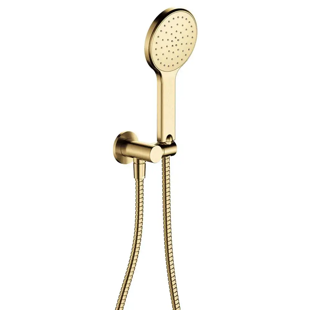 Fienza Kaya Hand Shower Round Plate Urban Brass 433201UB