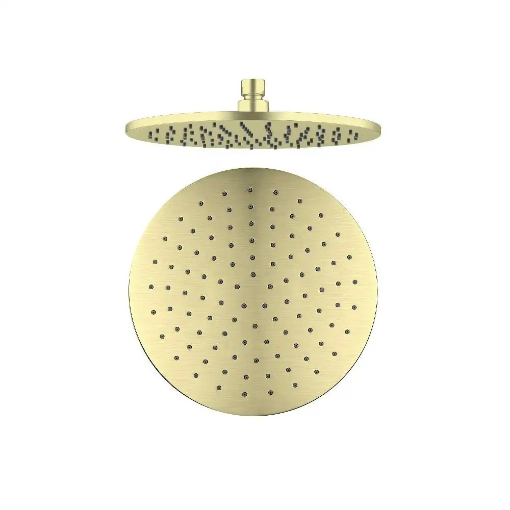 Nero Round Shower Head 300mm Brushed Gold NRROA1202BG