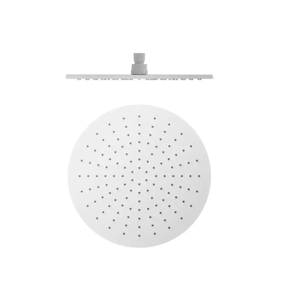 Nero Round Shower Head 300mm Matte White NRROA1202MW