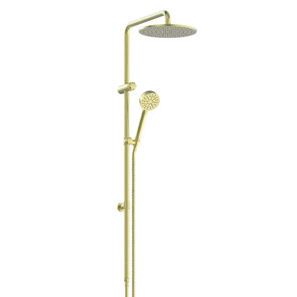 Greens Textura Twin Rail Shower Brushed Brass 183906