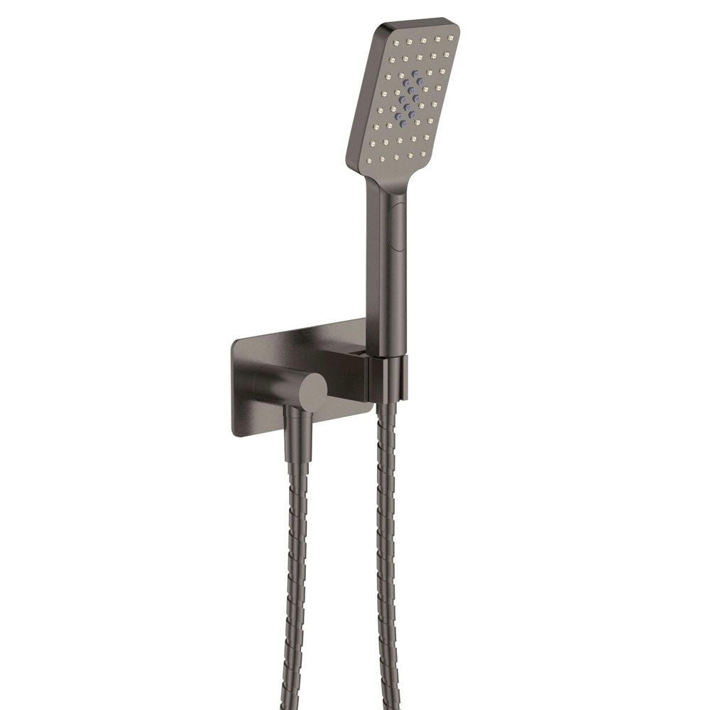 Fienza Tono Hand Shower Soft Square Plate Gun Metal 433117GM