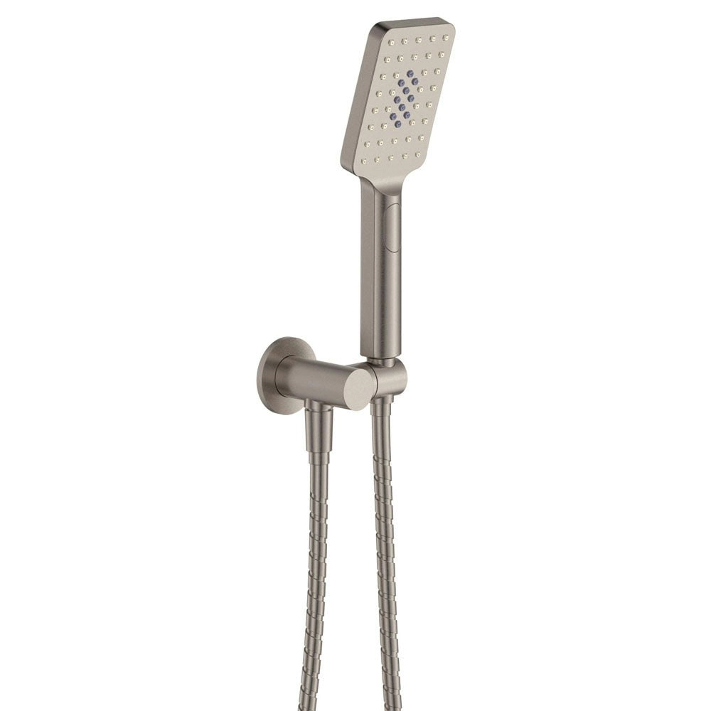 Fienza Tono Hand Shower Round Plate Brushed Nickel 433206BN