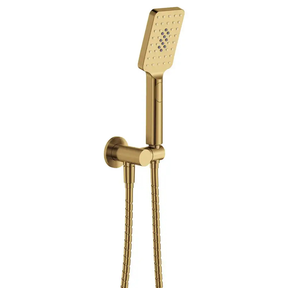 Fienza Tono Hand Shower Round Plate Urban Brass 433206UB