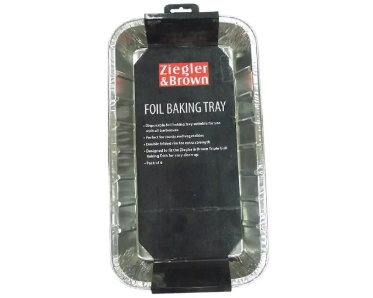 Ziegler & Brown 6pk Foil Baking Tray