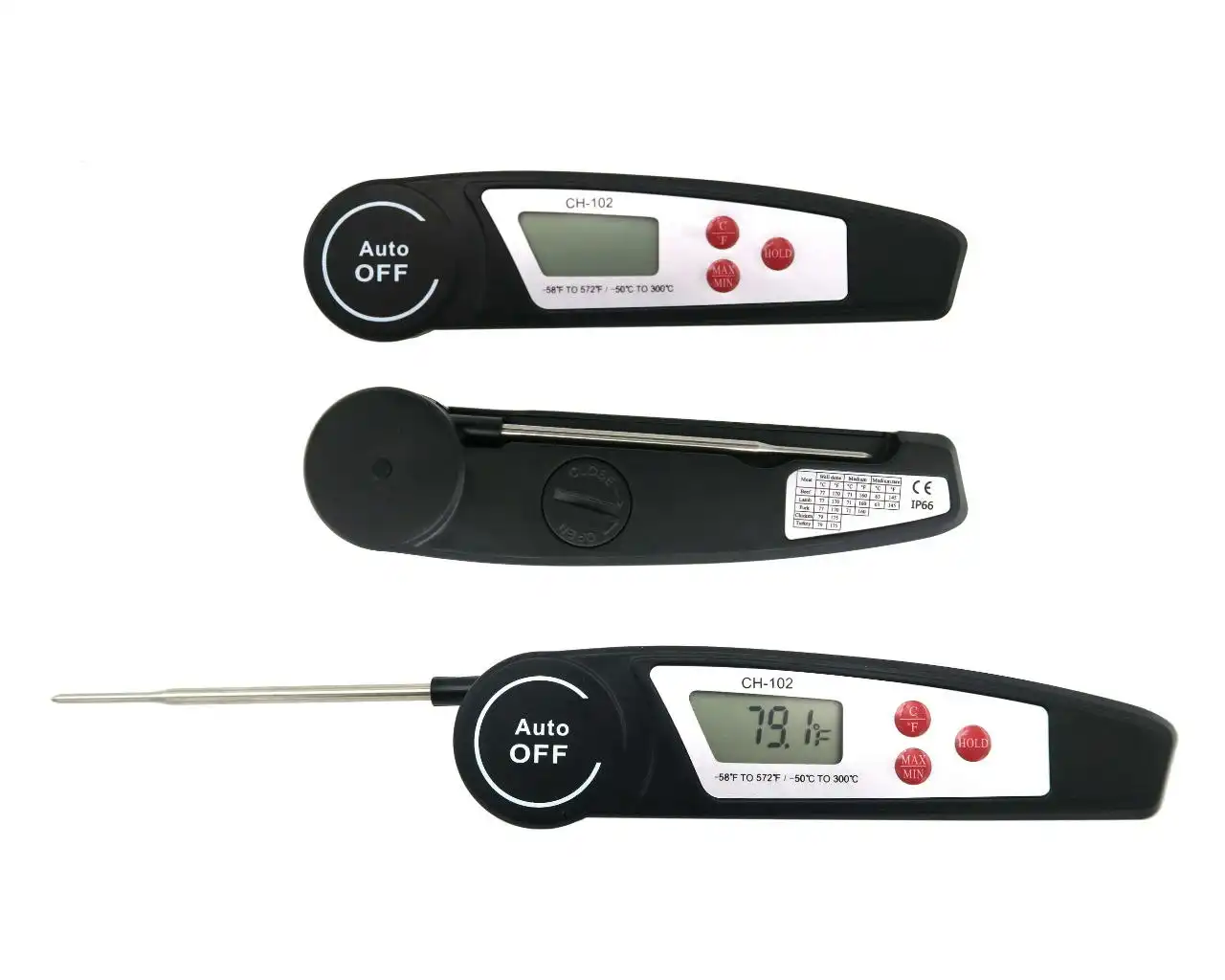 Pro Smoke Instant Read Meat Thermometer