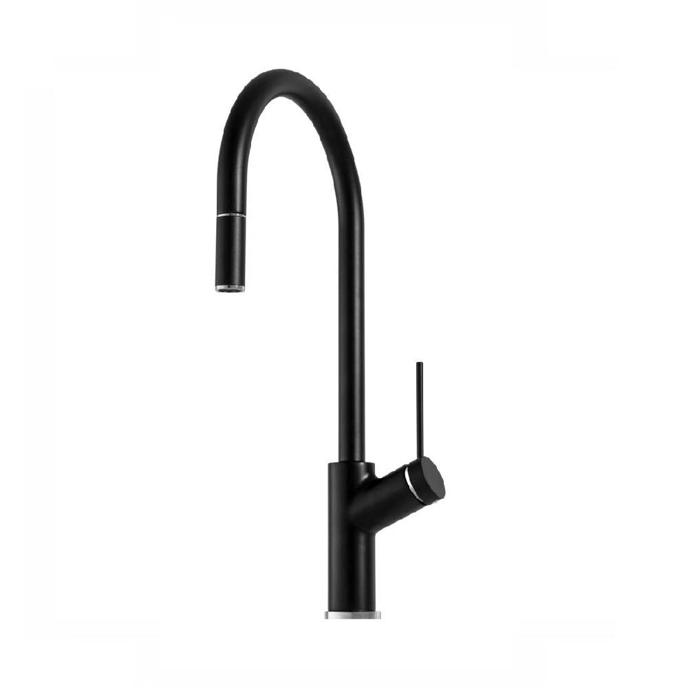 Oliveri Vilo Sink Mixer with Pull Out Matte Black VT0398C-BLACK