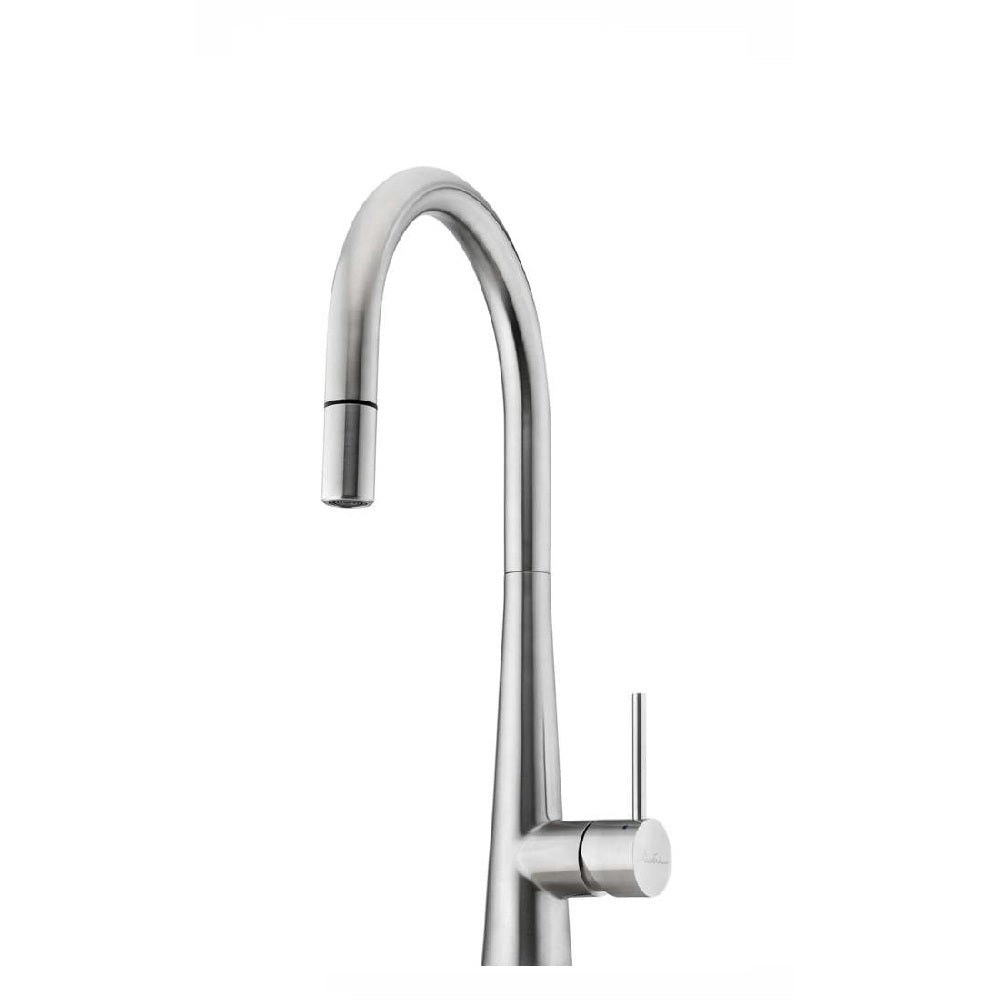 Oliveri Essente Gooseneck Pull Out Sink Mixer Stainless Steel SS2525