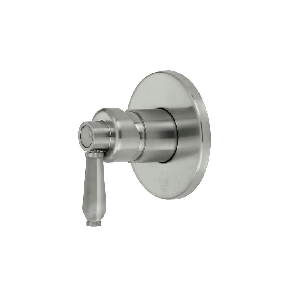 Fienza Eleanor Wall Shower Mixer Brushed Nickel with Brushed Nickel handle 202101NN