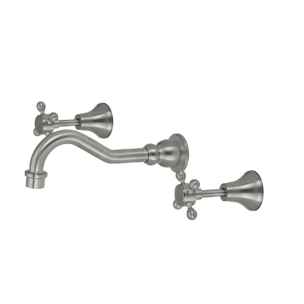 Fienza Lillian Shepherds Crook Bath Set Brushed Nickel 336102BN