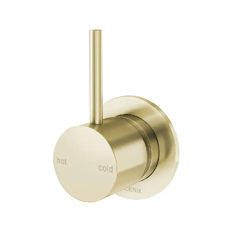 Phoenix Vivid Slimline Up Shower/ Wall Mixer Brushed Gold 112-7800-12