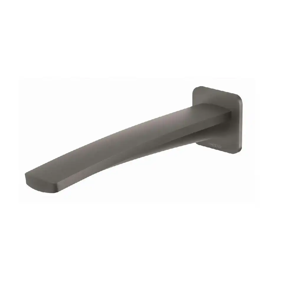 Phoenix Mekko Wall Bath Outlet 200mm Gun Metal 115-7620-30