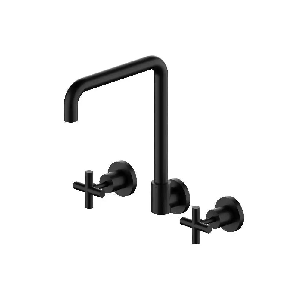 Nero X Plus Wall Kitchen Sink Set Matte Black YSW2016-07