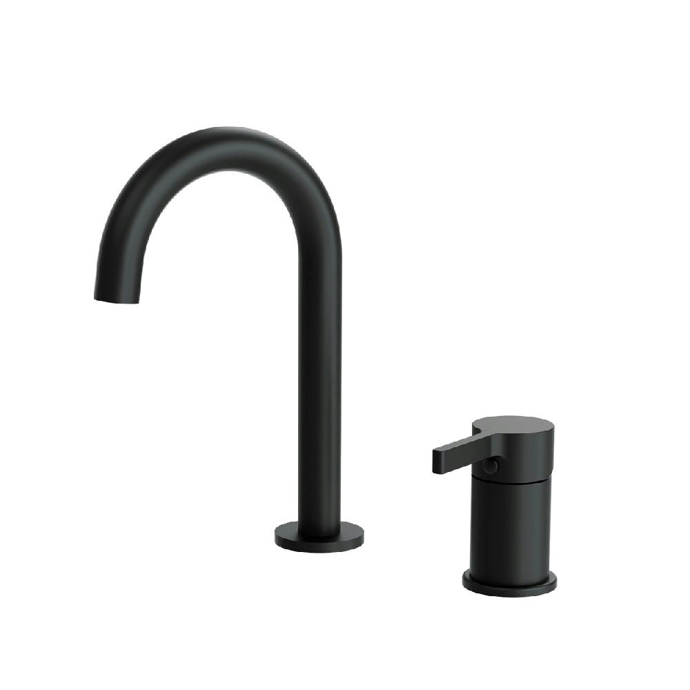 Fienza Sansa Hob Mixer & Basin/ Bath Outlet Set Matte Black 229117B