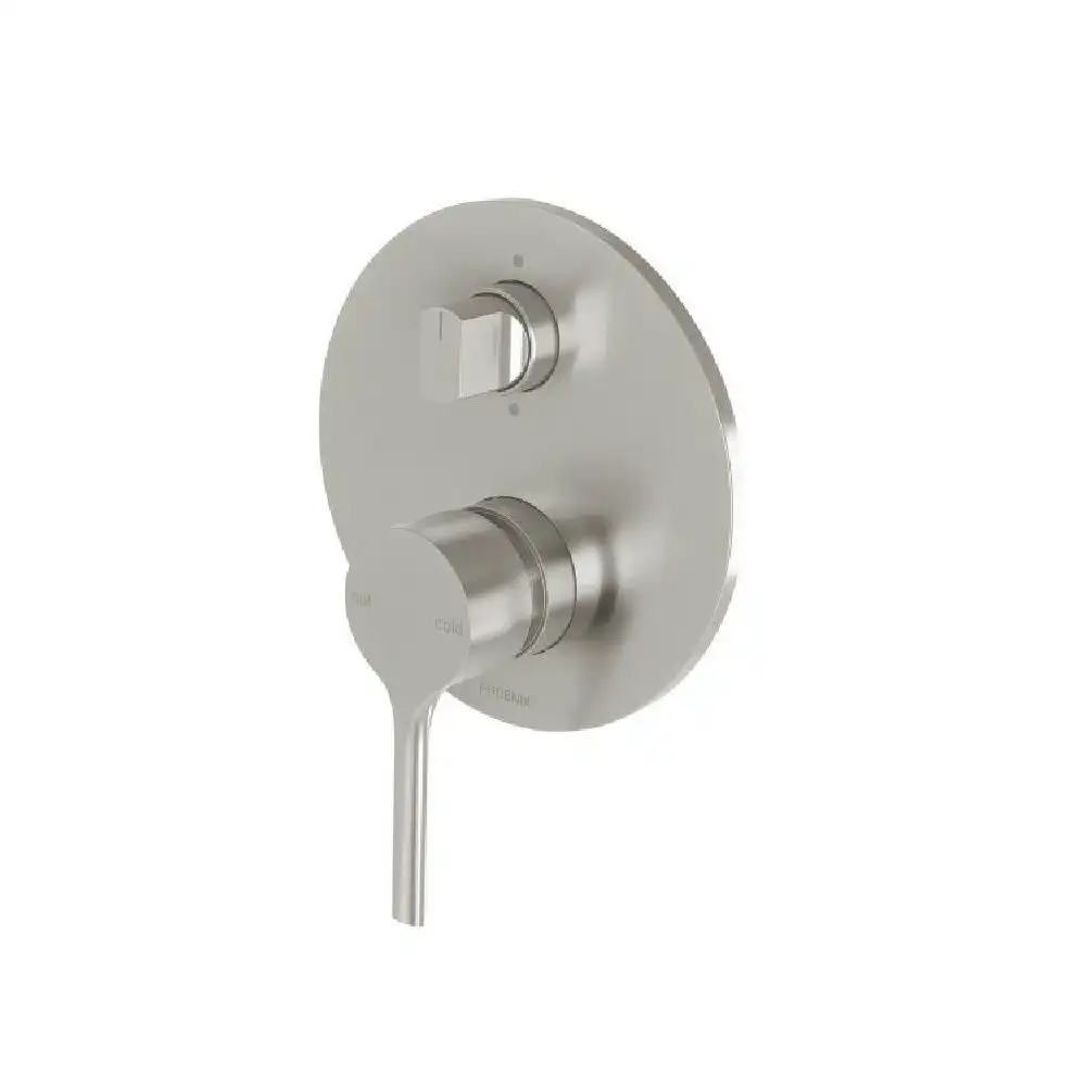 Phoenix Vivid Slimline Oval Shower / Bath Diverter Mixer Brushed Nickel VV791-40