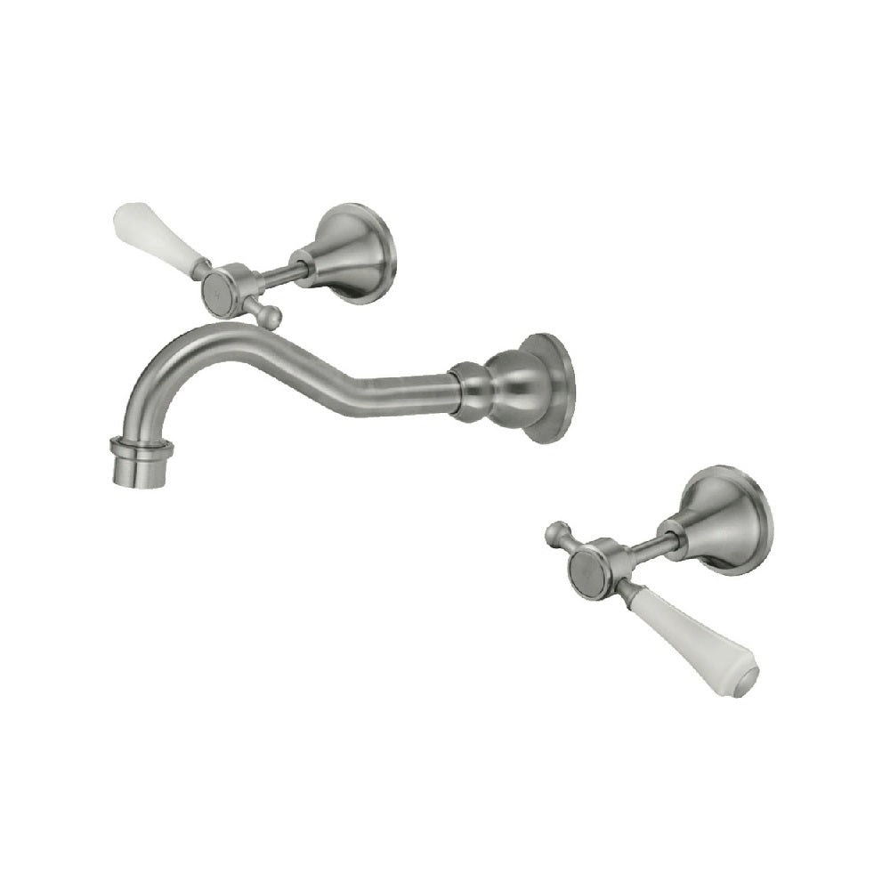 Fienza Lillian Lever Bath Set Brushed Nickel 339102BN