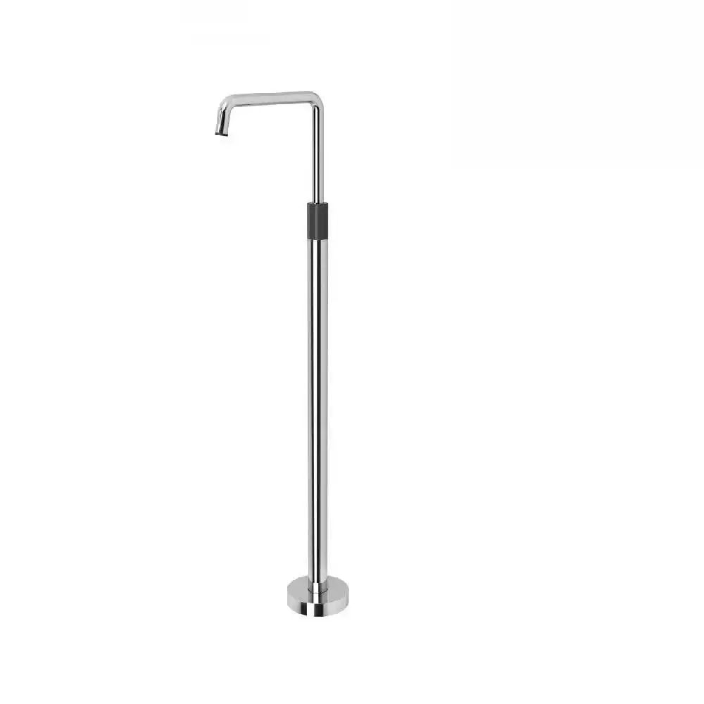 Phoenix Toi Floor Mounted Bath Mixer Chrome / Matte Black 108-7450-60