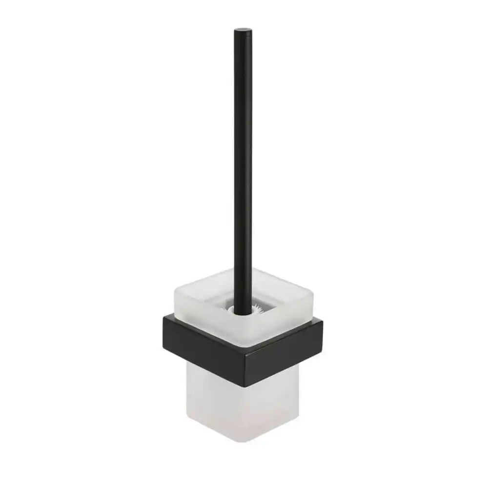 Meir Toilet Brush & Holder Square - Matte Black MTO01