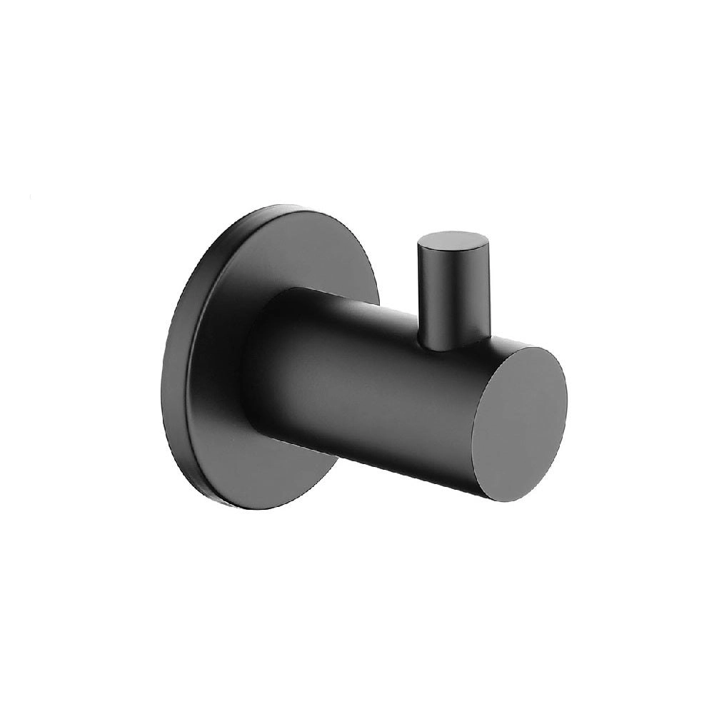 Fienza Hustle Single Robe Hook Matte Black 82504A