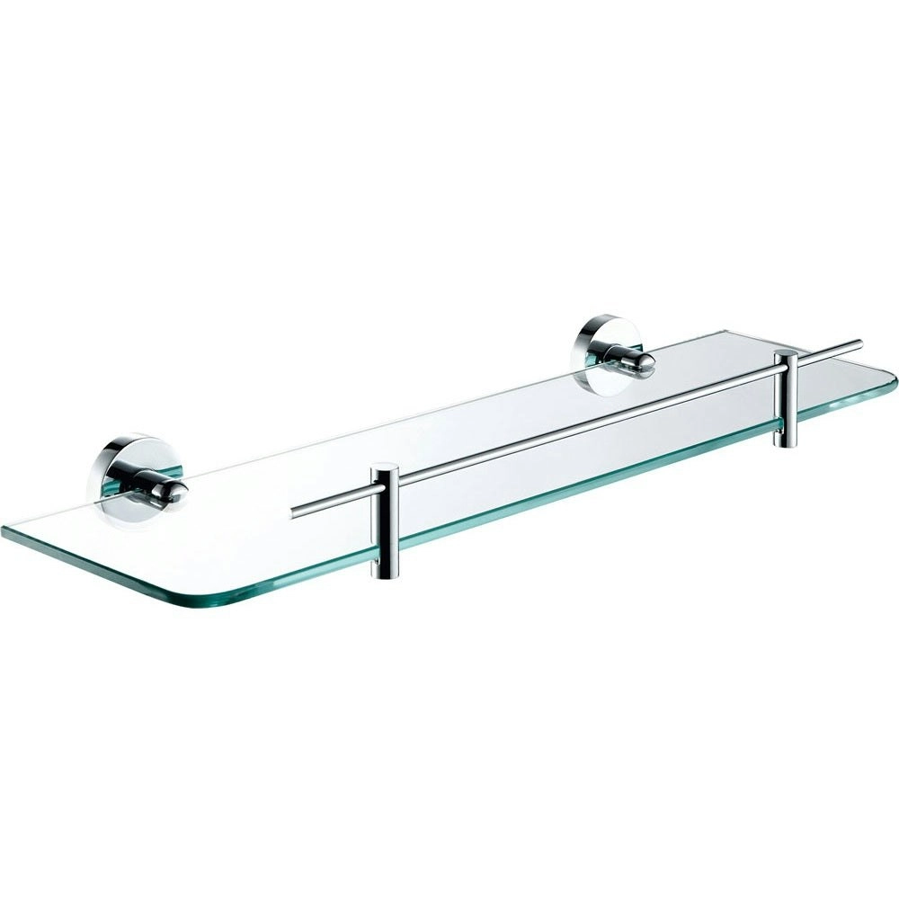 Fienza Michelle Glass Shelf 330mm Chrome 82707330