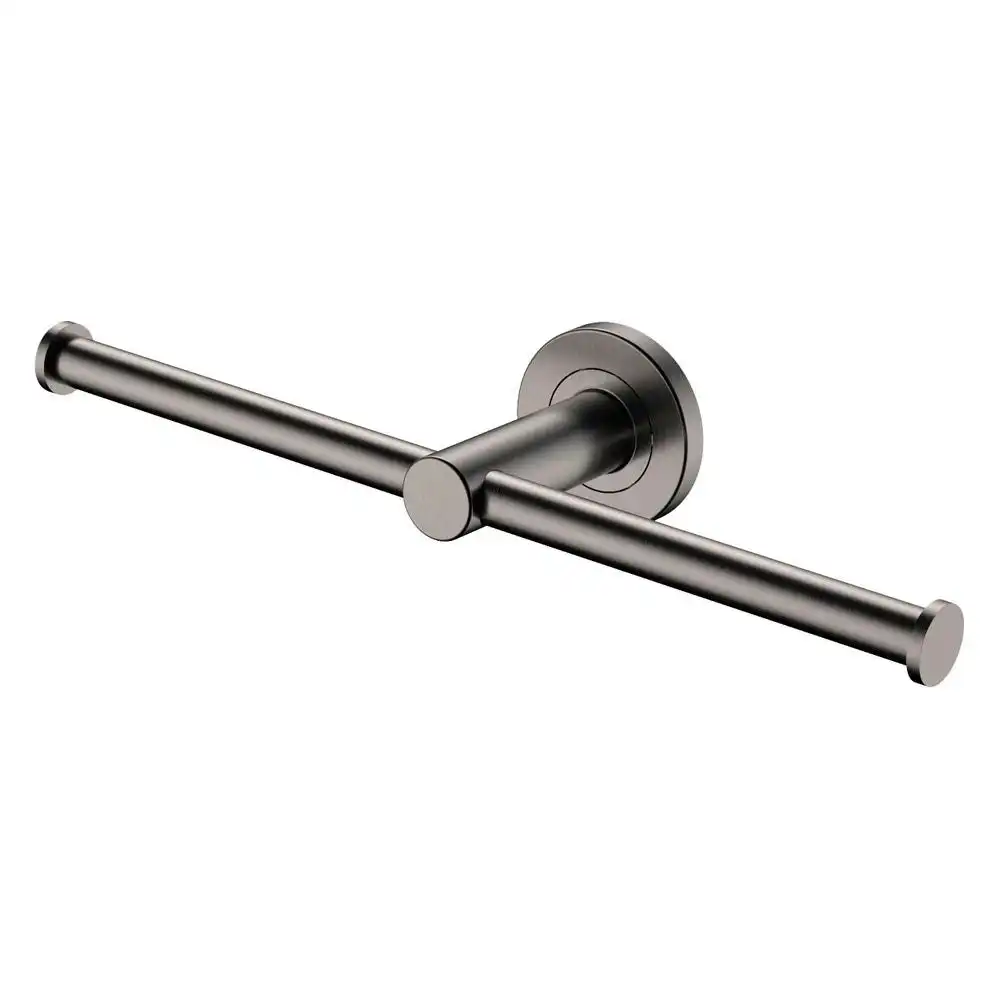 Fienza Kaya Double Toilet Roll Holder Gun Metal 82809GM