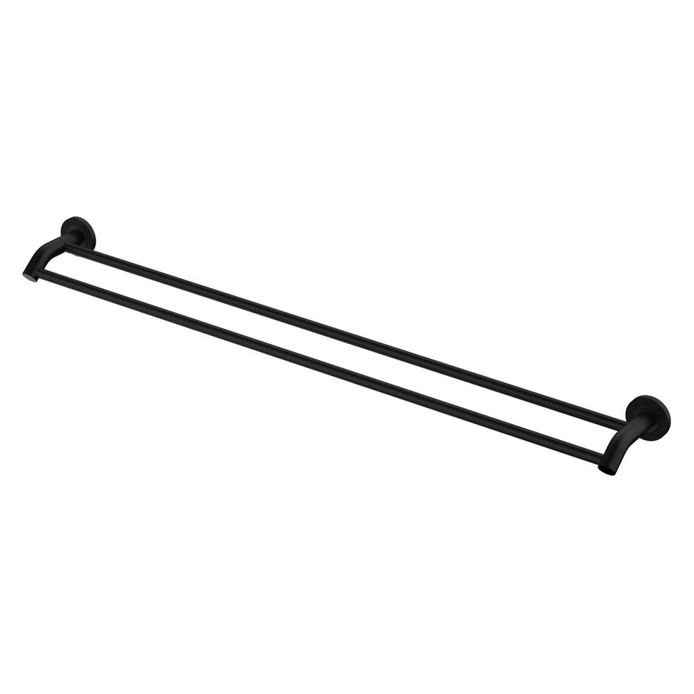 Fienza Axle 900mm Double Towel Rail Matte Black 83108MB