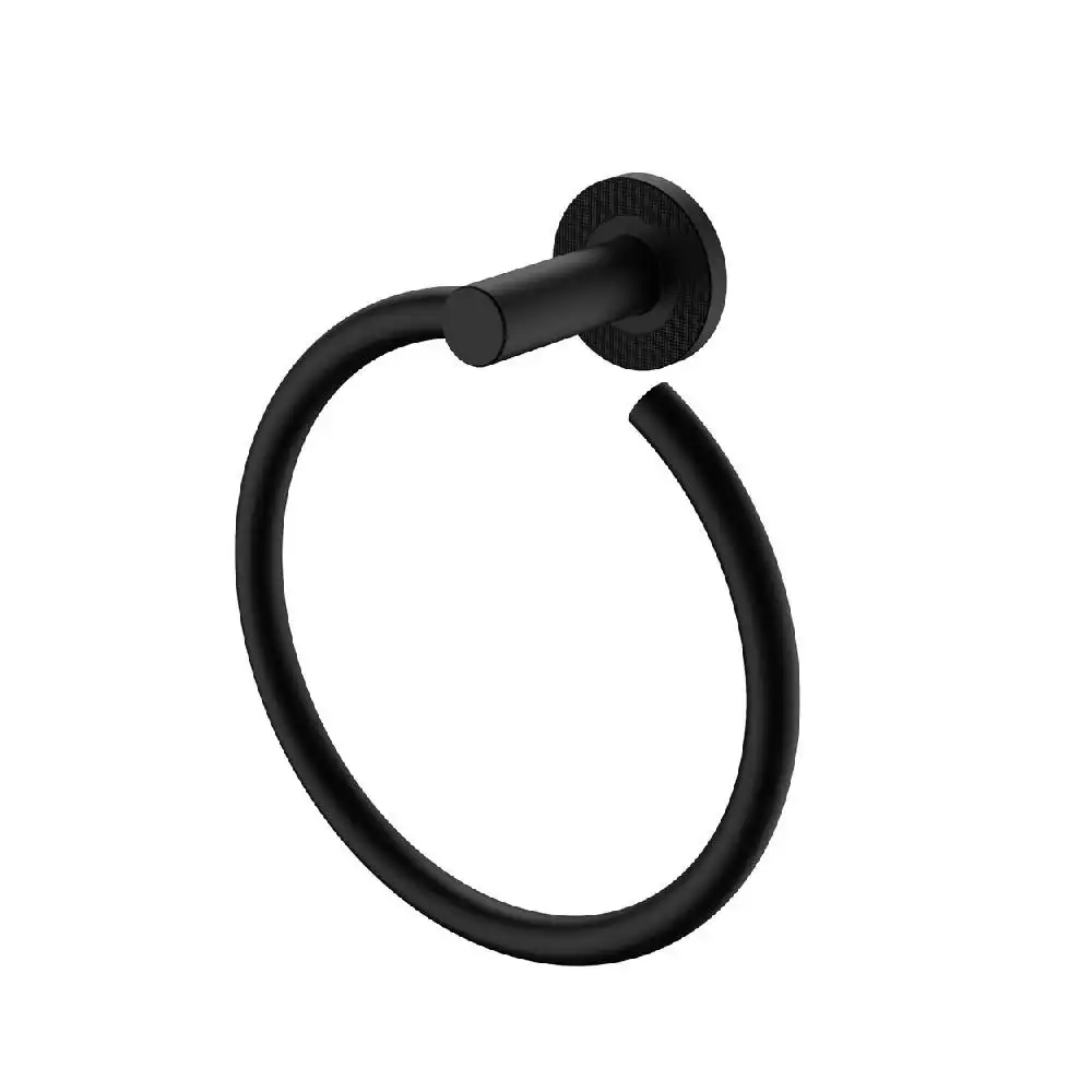 Fienza Axle Hand Towel Ring Matte Black 83102MB