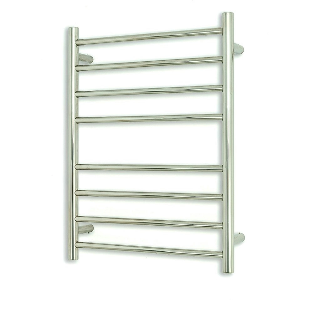 Radiant Polished 530 x 700mm Round Heated Towel Rail (Right Wiring) RTR530RIGHT