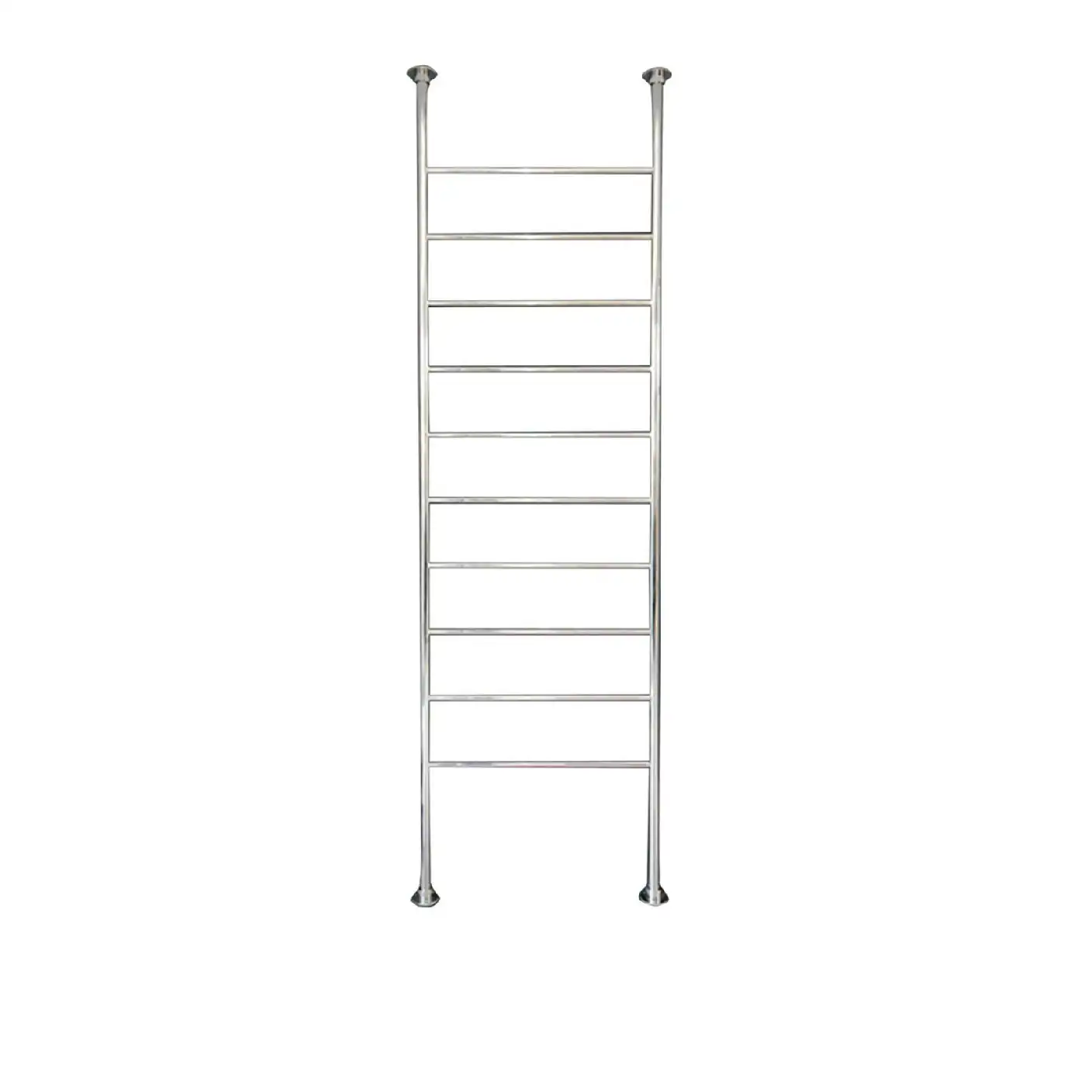 Radiant 500 x 2500mm Round Floor Ceiling Heated Towel Rail Polished FC-2500X500