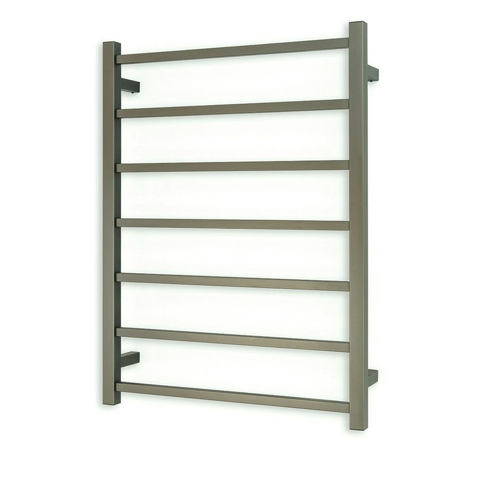 Radiant Gun Metal Grey 600 x 800mm Square Heated Towel Rail (Left Wiring) GMG-STR01LEFT