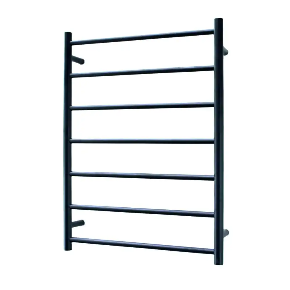 Radiant Low Voltage Brushed Satin 600 x 800mm Round Heated Towel Rail (Right Wiring) 12V-BRU-RTR01RIGHT