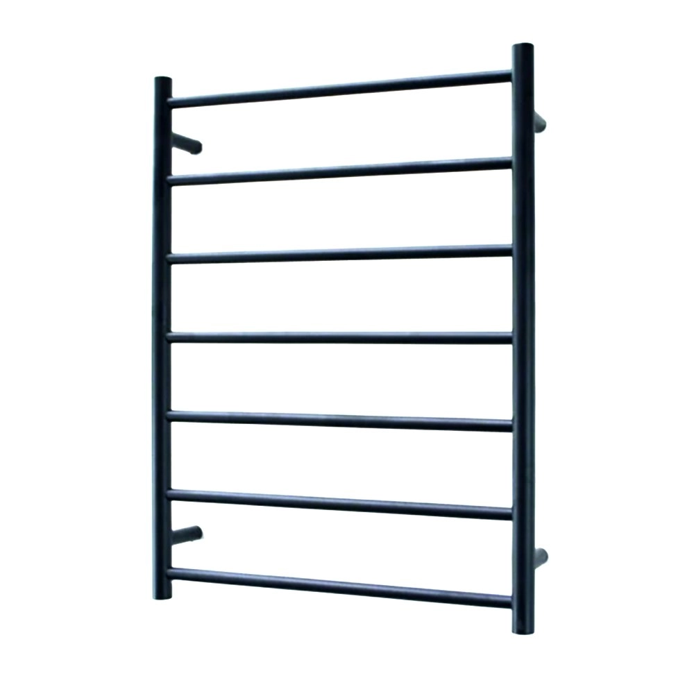 Radiant Low Voltage Brushed Satin 600 x 800mm Round Heated Towel Rail (Right Wiring) 12V-BRU-RTR01RIGHT