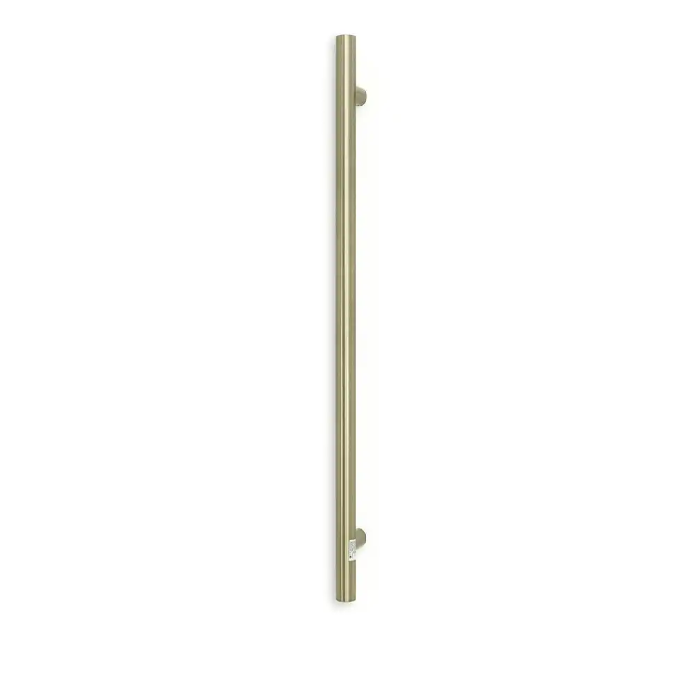 Radiant Vertical Single Heated Towel Bar 40mm X 950mm Brushed Nickel (Top or Botton Wiring) BN-VTR-950