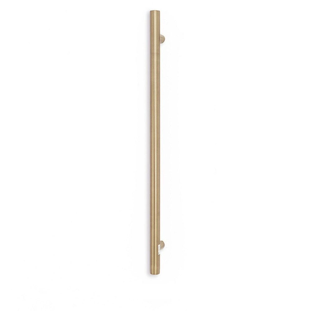 Radiant Vertical Single Heated Towel Bar 40mm X 950mm Champagne (Top or Botton Wiring) CH-VTR-950