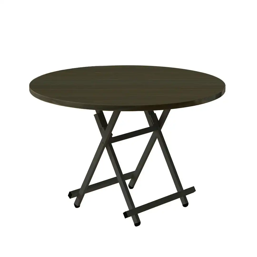 Soga Black Dining Table Portable Round Surface Space Saving Folding Desk Home Decor