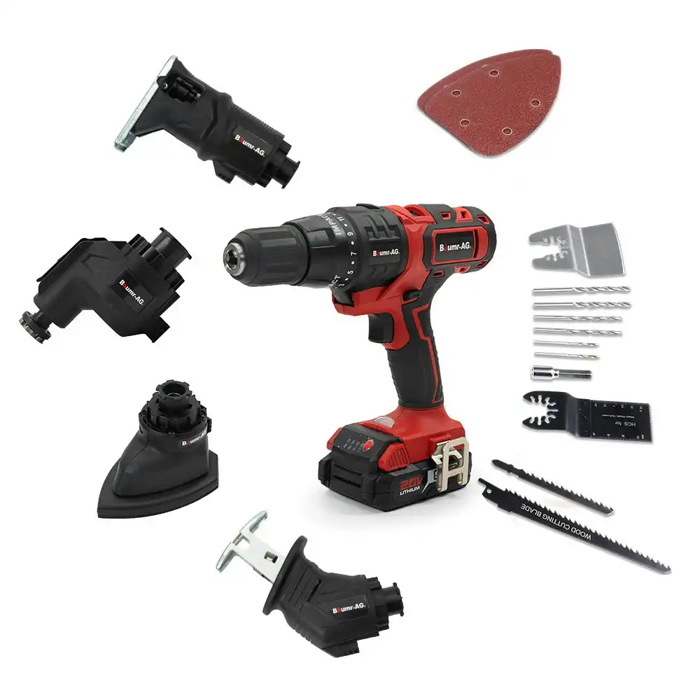 Baumr-AG Cordless MT3 Max 20V SYNC 5in1 Combi-Tool Kit, with Battery and Charger