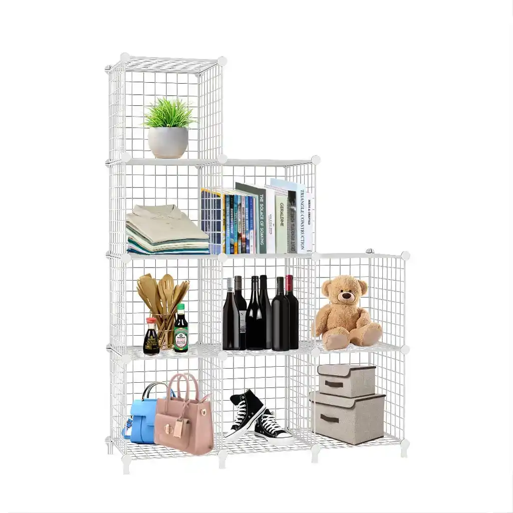 SOGA 12-Cube Portable Bag Box Foldable Cubby DIY Organiser Tote