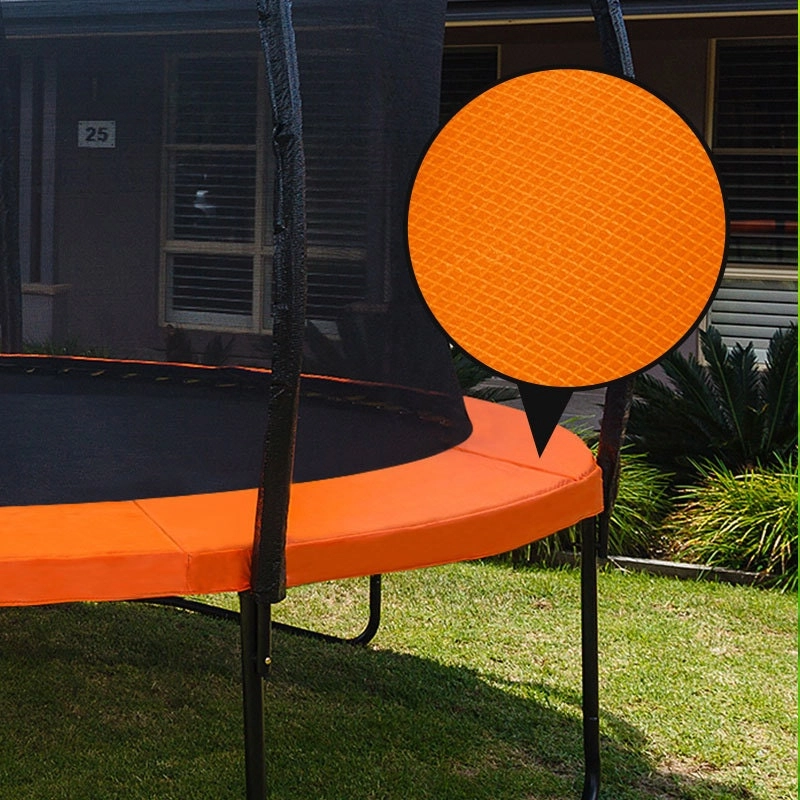 UP-SHOT 12ft Trampoline Replacement Padding Orange Inside/Outside Net Design